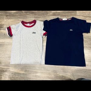 Boy’s Lacoste T-shirts (2)size 5